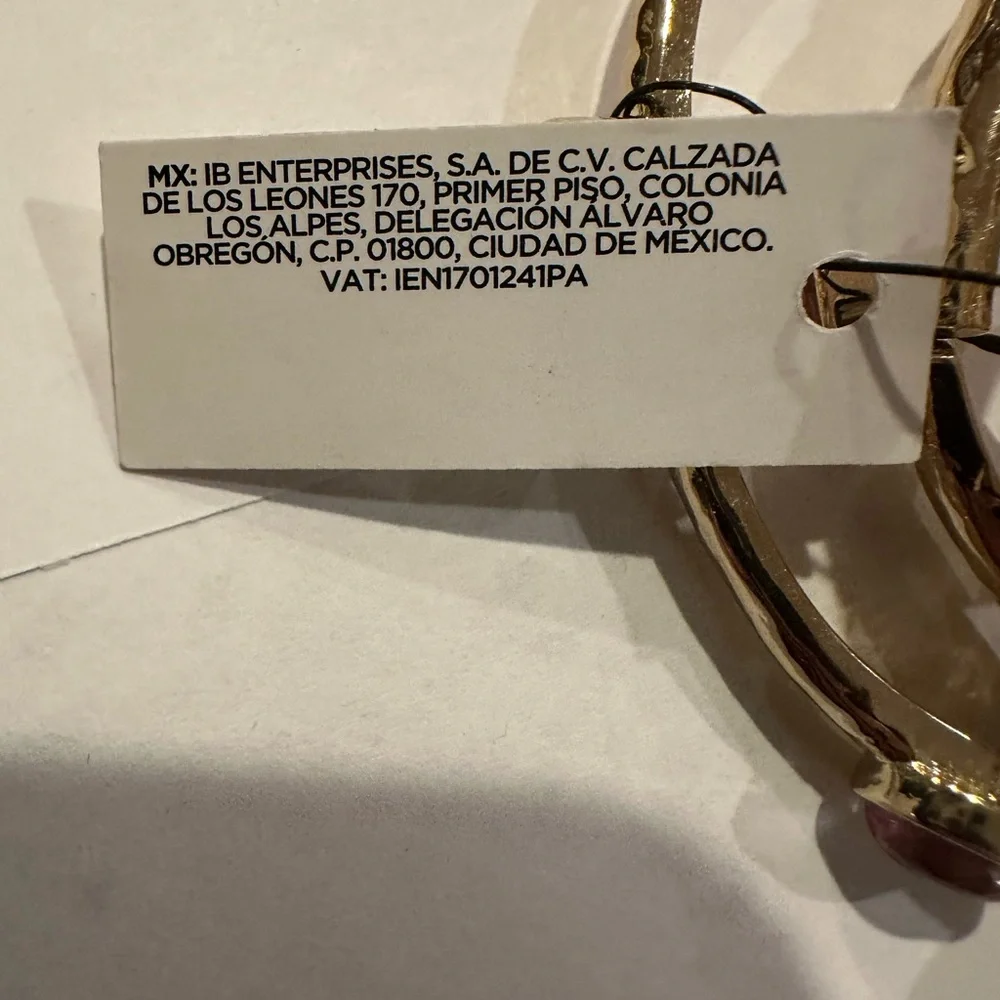 Chico's Gold stretch Bangles with Purple and Silver Accents.  Three (3).